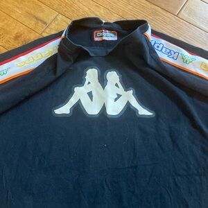 Kappa Logo Tape Avirec in Black, 3XL